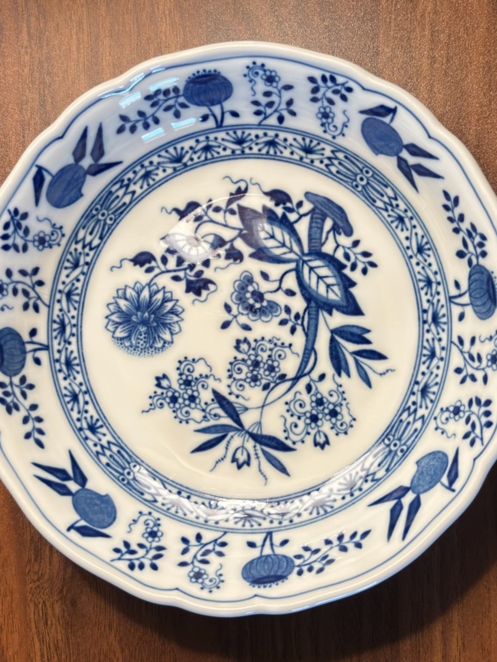 Vintage Hutschenreuther Blue Onion Salad Plate – Germany